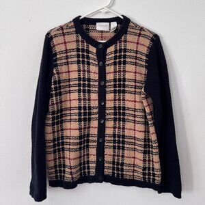 Size Small, Liz Claiborne/Liz & Co Petite Button-Up Cardigan